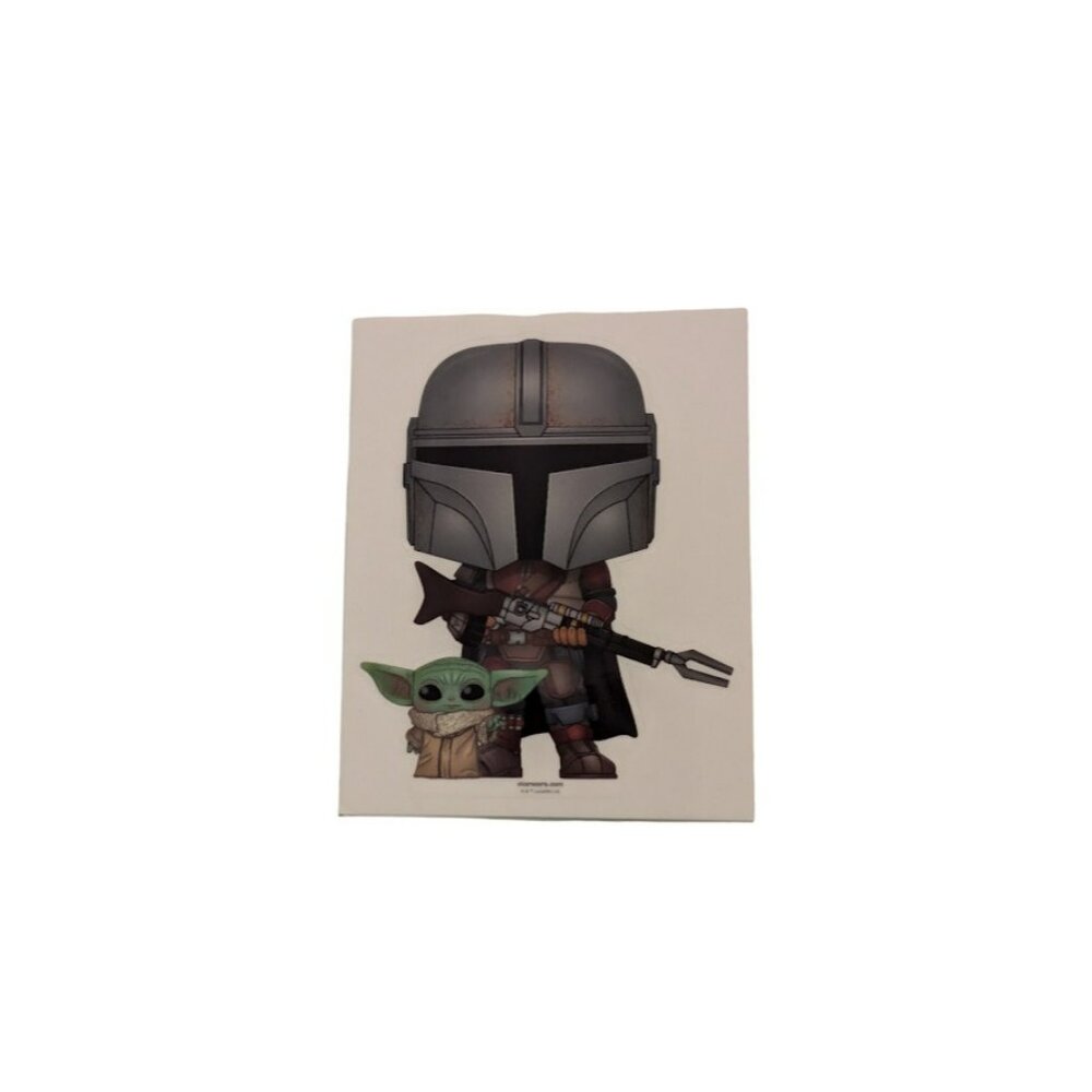 Funko Star Wars Mandalorian & Child Grogu Decal Sticker GameStop Exclusive New